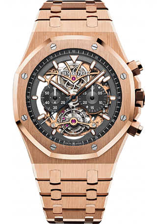 Review Audemars Piguet Royal Oak Replica 26347OR.OO.1205OR.01 Tourbillon Chronograph Openworked 44 mm watch